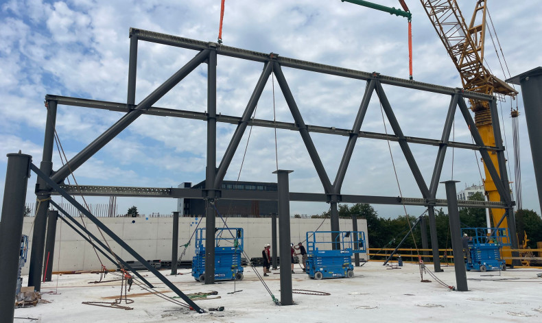 Montage vakwerkspanten