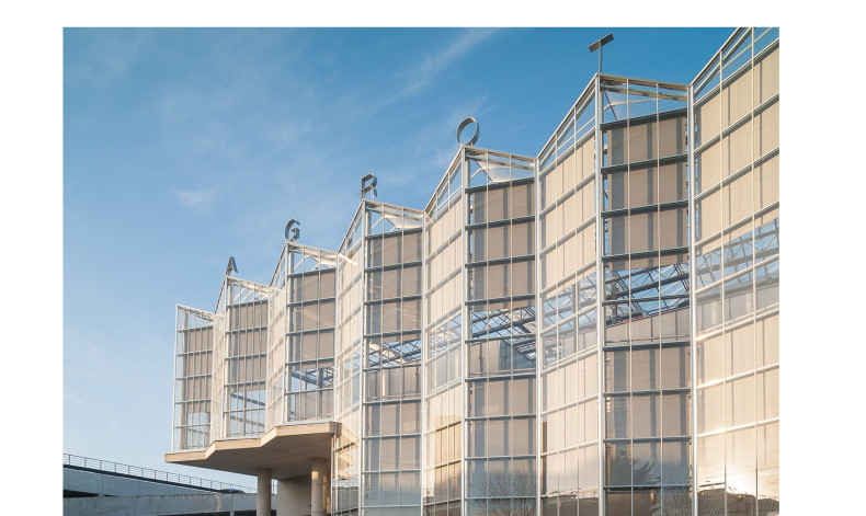 Inagro Agrotopia (Deforche Construction Group) - kas op het dak 