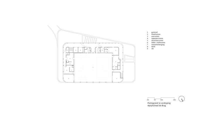 1e verdieping Mytulschool, beeld: DP6