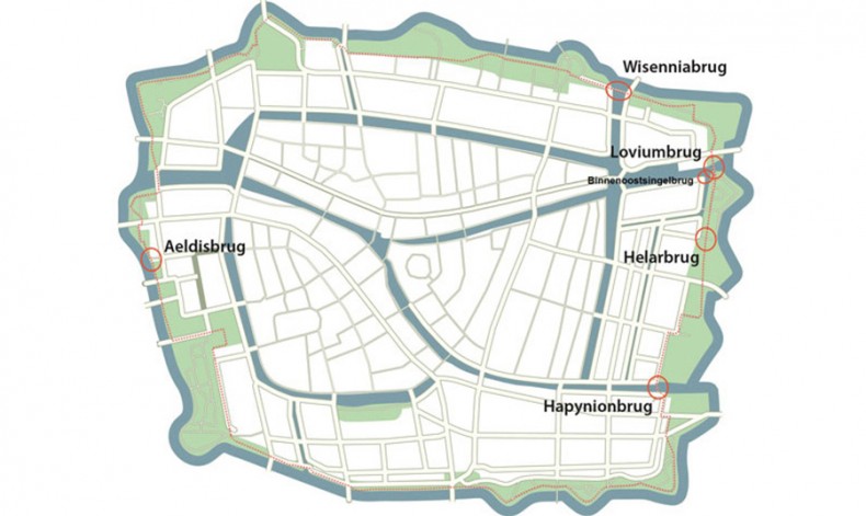Singelparkbruggen Overzicht