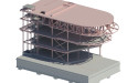 Constructiemodel Bediencentrale (bron: IMd Raadgevende Ingenieurs)